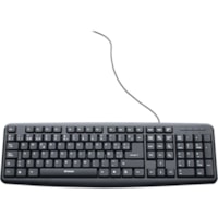 Verbatim Keyboard - Cable Connectivity - USB Interface - Spanish - QWERTY Layout - Desktop Computer - Mac, PC - Black