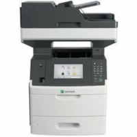 Lexmark XM5263 Wired Laser Multifunction Printer - Monochrome - Copier/Fax/Printer/Scanner - 63 ppm Mono Print - Automatic Duplex Print - Up to 300000 Pages Monthly - Color Flatbed Scanner - 600 dpi Optical Scan - Monochrome Fax - Gigabit Ethernet - USB - For Plain Paper Print