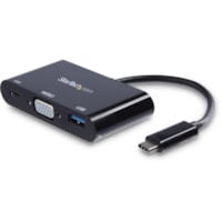 Station d'accueil StarTech.com USB Type C pour Notebook/Tablette PC - pour Notebook/Tablette PC - USB Type C - 3 x Ports USB - 3 xUSB 3.0 - VGA - Thunderbolt - Filaire - pour Notebook/Tablette PC - 60 W - USB Type C - 3 x Ports USB - 3 xUSB 3.0 - USB Type-C - VGA - Thunderbolt - Filaire