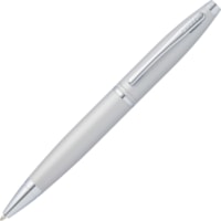 Cross Calais Satin Chrome Ballpoint Pen - Refillable - Black Ink