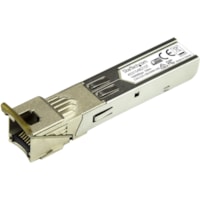 SFP (mini-GBIC) - 1 emballage StarTech.com - Pour Réseau de donnéesPaire torsadéeGigabit Ethernet - 1000Base-TX - Enfichable à chaud, Interchangeable à chaud - 1 chaque