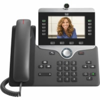 Téléphone IP 8865NR - Filaire - Filaire - Fixation au mur - Charbon Cisco - VoIP - 2 x Réseasu (RJ-45) - PoE Ports