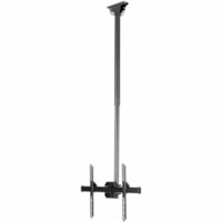 StarTech.com TV Ceiling Mount, Full-Motion Hanging Single Screen Vesa Mount for 32"-75" TVs / Displays - Height Adjustable Telescopic Pole - Full motion single TV ceiling mount for VESA displays up to 75" - Adjust. telescopic pole, 3.5' to 5' (1 to 1,5m) - Weight capacity 110lb (50kg) - Swivel +180/