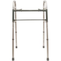 BIOS Medical Living Folding Walker - 220 lb (99790.3214 g) Load Capacity - Foldable, Rubber Feet, Adjustable Height, Lightweight