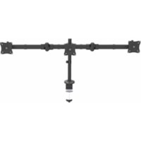 StarTech.com Desk Mount Triple Monitor Arm, 3 VESA 27" (17.6lb/8kg) Displays, Ergonomic Height Adjustable Articulating Pole Mount - VESA 75x75/100x100mm heavy duty steel desk mount triple monitor arm supports 3x 27 inch displays (17.6lb/screen) - Ergonomic articulating and height adjustable pole mou