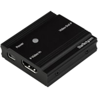 StarTech.com HDMI Signal Booster - HDMI Repeater Extender - 4K 60Hz - Use this repeater to amplify your 4K HDMI signal and extend it 30 ft. using a standard HDMI cable - Works with HDMI sources like MacBook / Lenovo x1 Carbon - HDMI 4K amplifier - HDMI 2.0 repeater - HDMI booster - HDMI amplifier / 