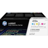 Cartouche toner 410A (CF251AM) D'origine Standard Rendement Laser - Cyan, Magenta - 3 / Carton HP - Laser - Rendement Standard - 3 / Carton