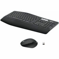 Logitech® MK850 Performance Wireless Keyboard and Mouse Combo - USB Wireless Bluetooth/RF Keyboard - USB Wireless Bluetooth/RF Mouse - Optical - 1000 dpi - 8 Button - Scroll Wheel - AAA, AA - Compatible with Desktop Computer, Smartphone, Notebook, Tablet for PC, Mac - 1 Each