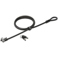 Kensington N17 Keyed Laptop Lock for Dell Devices - 6 ft (1.83 m) Cable - Keyed Lock - Black, Silver - Carbon Steel - For Notebook, Tablet