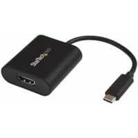 StarTech.com USB C to 4K HDMI Adapter - 4K 60Hz - Thunderbolt 3 Compatible - USB Type C to HDMI Video Display Adapter - Use this unique adapter to prevent your USB Type-C computer from entering power save mode during presentations - USB C to HDMI adapter - USB Type C to HDMI adapter - USB C to HDMI 