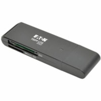 Tripp Lite by Eaton USB 3.0 SuperSpeed SD/Micro SD Memory Card Media Reader - SD, SDHC, SDXC, Dual-Voltage MultimediaCard (MMC), High Speed MultiMediaCard (HS-MMC), Reduced Size MultiMediaCard (MMC), MMCplus, microSD, microSDHC, TransFlash - USB 3.0, Micro USB - External