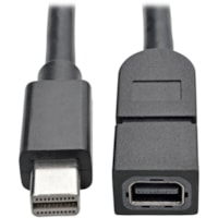 Câble audiovisuel P585-003 3 pi (0,91 m) Mini DisplayPort Tripp Lite by Eaton - 3 pi (0,91 m) Mini DisplayPort Câble audiovisuel pour Ordinateur Portable, Tablette, Périphérique audio/vidéo, MacBook - Rallonge - Supports up to 3840 x 2160 - Blindé - Nickel Con