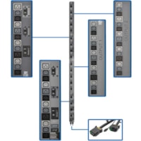 Tripp Lite by Eaton PDU3V602D354A 54-Outlet PDU - 230 V AC - 17.30 kW - 0U - Vertical - Rack-mountable 