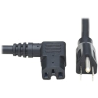 Tripp Lite by Eaton P019-008-C15RA Standard Power Cord - For PDU, UPS - 125 V AC / 15 A - Black - 8 ft (2.44 m) Cord Length - NEMA 5-15P / IEC 60320 C15