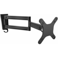 StarTech.com - Bras support d'écran ARMWALLDS pour Moniteur, Téléviseur, Ecran Plat - Noir - 1 Écran(s) supportés - 13 po à 27 po Support d'écran - 33,20 lb (15059,27 g) Capacité de charge - 75 x 75, 100 x 100 - Aluminium - 1 chaque