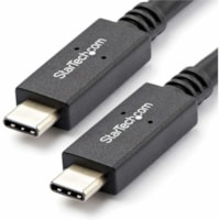 StarTech.com 1m 3 ft USB C Cable with Power Delivery (5A) - M/M - USB 3.1 (10Gbps) - USB-IF Certified - USB Type C Cable - USB 3.2 Gen 2 - Power your USB-C devices - Charge your USB Type-C laptop from a docking station - USB-IF Certified - 3 ft USB 3.1 Type C Cable - 1m USB Type C Cable - USB 3.1 Ge