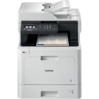 Brother MFC-L8610CDW Wireless Laser Multifunction Printer - Color - Copier/Fax/Printer/Scanner - 33 ppm Mono/33 ppm Color Print - 2400 x 600 dpi class - Automatic Duplex Print - Up to 40000 Pages Monthly - 300 sheets Input - Color Scanner - 1200 dpi Optical Scan - Color Fax - Gigabit Ethernet - Wire