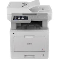 Brother Workhorse MFC-L9570CDW Wireless Laser Multifunction Printer - Color - Copier/Fax/Printer/Scanner - 33 ppm Mono/33 ppm Color Print - 2400 x 600 dpi class - Automatic Duplex Print - Up to 80000 Pages Monthly - 300 sheets Input - Color Scanner - 1200 dpi Optical Scan - Color Fax - Gigabit Ether