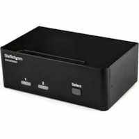 Boîtier de commutation KVM StarTech.com - 2 Ordinateur(s) - 1 Utilisateur(s) local - 4K - 3840 x 2160 - 6 x USB - USB 2.0 - 6 x DisplayPort - Bureau