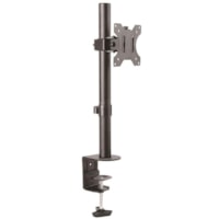 StarTech.com Single Monitor Desk Mount, Adjustable Monitor VESA Mount 34" (17.6lb/8kg) Display, Ergonomic Pole Mount Arm, C-Clamp/Grommet - VESA 75x75/100x100mm compatible heavy-duty single monitor desk mount for a large 32in (16:9) or 34in (21:9/ultrawide) display up to 8kg - Ergonomic monitor arm 