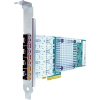 Carte Ethernet gigabit I350 I350-F4 - Carte Enfichable Axiom - PCI Express x4 - 4 Port(s) - Hauteur totale, Format Low-Profile - Vente au détail - Carte Enfichable