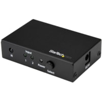 StarTech.com Switch HDMI à 2 ports - 4K 60 Hz - 3840 × 2160 - 4K - 2 x 1 - Affichage, Projecteur, Téléviseur, Lecteur Blu-ray - 1 x HDMI Sortie