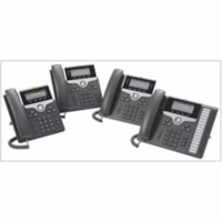 Téléphone IP 7811 - Remis à Neuf - Filaire - Filaire - Fixation au mur - Charbon Cisco - 1 x Ligne Totale - VoIP - 2 x Réseasu (RJ-45) - PoE Ports