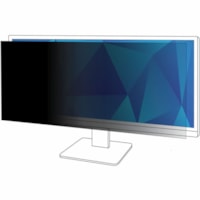 Filtre d'écran de confidentialité Résistant aux rayures - Noir, Mate 3M - Pour 29 po (736,60 mm) Écran large LCD Moniteur - 21:9 - Résistant aux rayures, Résistant aux empreintes, Anti-poussière - Résistant aux rayures