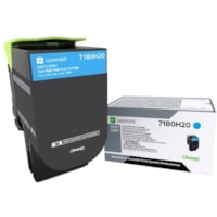 Lexmark Unison High Yield Laser Toner Cartridge - Cyan Pack - 3500 Pages