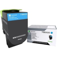 Cartouche toner Unison D'origine Standard Rendement Laser - Cyan Lexmark - Laser - Rendement Standard - 2300 Pages