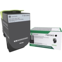 Lexmark - Cartouche toner Unison D'origine Laser - Noir - 1 chaque - Laser - 1 Unité