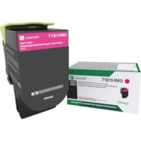 Lexmark - Cartouche toner Unison D'origine Élevé Rendement Laser - Magenta - 1 chaque - Laser - Rendement Élevé - 1 Unité