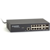 Commutateur Ethernet LGB1110A 8 Ports Gérable - Gigabit Ethernet - 1000Base-X Black Box - 8 Ports - Gérable - Gigabit Ethernet - 1000Base-X - 3 Couche supportée - Modulaire - 2 Emplacements SFP - Paire torsadée, Fibre Optique - Montable en rack - 1 Année Garantie l