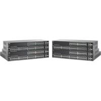 Cisco SF220-24 24-Port 10/100 Smart Plus Switch - 24 Ports - Manageable - 10/100Base-TX, 10/100/1000Base-T, 1000Base-X - Refurbished - 2 Layer Supported - 2 SFP Slots - Desktop, Rack-mountable - Lifetime Limited Warranty