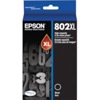 Cartouche jet d'encre DURABrite Ultra 802XL D'origine Élevé Rendement Jet d'encre - Noir - 1 emballage Epson - Jet d'encre - Rendement Élevé - 1 Paquet