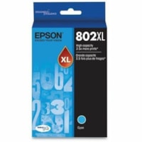 Cartouche jet d'encre DURABrite Ultra 802XL D'origine Élevé Rendement Jet d'encre - Cyan Epson - Jet d'encre - Rendement Élevé