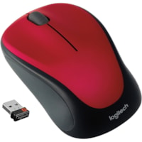 Logitech M317 Wireless Mouse, 2.4 GHz with USB Unifying Receiver, 1000 DPI Optical Tracking, 12 Month Battery, Compatible with PC, Mac, Laptop, Chromebook (Red) - Optical - Wireless - Radio Frequency - 2.40 GHz - Red - USB - 1000 dpi - Scroll Wheel - 2 Button(s) - Symmetrical