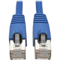 Tripp Lite by Eaton N262-025-BL Cat.6a STP Patch Network Cable - 25 ft (7.62 m) Category 6a Network Cable for Network Device, Switch, Modem, Router, Hub, Patch Panel, VoIP Device, Camera - First End: 1 x RJ-45 Network - Male - Second End: 1 x RJ-45 Network - Male - 10 Gbit/s - Patch Cable - Shieldin