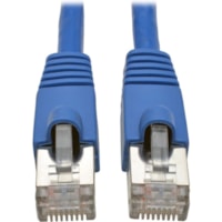 Tripp Lite by Eaton N262-020-BL Cat.6a STP Patch Network Cable - 20 ft (6.10 m) Category 6a Network Cable for Network Device, Switch, Modem, Router, Hub, Patch Panel, VoIP Device, Camera - First End: 1 x RJ-45 Network - Male - Second End: 1 x RJ-45 Network - Male - 10 Gbit/s - Patch Cable - Shieldin