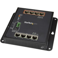 StarTech.com Industrial 8 Port Gigabit PoE Switch - 4 x PoE+ 30W - Power Over Ethernet GbE Layer/L2 Managed Network Switch -40C to +75C - Industrial 8 port Gigabit PoE switch Up to 30W per 4 Power over Ethernet ports +75C to -40C temp 10/100/1000 Mbps network auto IP-30 housing MTBF 500000+hrs - Vib