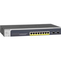 Commutateur de niveau 3 ProSafe GS510TPP 8 Ports Gérable - Gigabit Ethernet - 1000Base-T Netgear - 8 Ports - Gérable - Gigabit Ethernet - 1000Base-T - 3 Couche supportée - Modulaire - 2 Emplacements SFP - Paire torsadée, Fibre Optique - Montable en rack, Bureau - À vie Ga