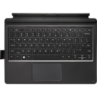 HP Pro x2 612 G2 Collaboration Keyboard - Docking Connectivity - Docking Port Interface - Answer Call, Volume Control, End/Reject Call Hot Key(s) - International - QWERTY Layout - Tablet - TouchPad - Scissors Keyswitch - Black