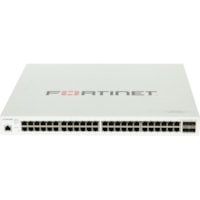 Fortinet FortiSwitch FS-248E-FPoE Ethernet Switch - 48 Ports - Manageable - Gigabit Ethernet - 1000Base-X, 10/100/1000Base-T - 3 Layer Supported - Modular - 4 SFP Slots - 855.02 W Power Consumption - 740 W PoE Budget - Optical Fiber, Twisted Pair - PoE Ports - 1U - Rack-mountable - Lifetime Limited 