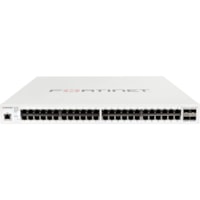 Fortinet FortiSwitch FS-248E-POE Ethernet Switch - 48 Ports - Manageable - Gigabit Ethernet - 1000Base-T, 1000Base-X - 3 Layer Supported - Modular - 4 SFP Slots - 51.60 W Power Consumption - Optical Fiber, Twisted Pair - 1U - Rack-mountable - Lifetime Limited Warranty