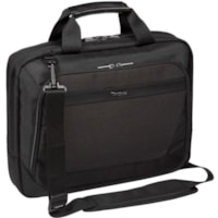 Targus CitySmart TBT913CA Carrying Case (Briefcase) for 12" to 14" Notebook - Black - Shoulder Strap, Trolley Strap - 14.17" (360 mm) Height x 14.57" (370 mm) Width x 2.56" (65 mm) Depth