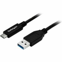 Câble de transfert de données 3,3 pi (1 m) USB/USB-C - 1 chaque StarTech.com - 3,3 pi (1 m) USB/USB-C Câble de transfert de données pour Disque dur, Tablette, Ordinateur Portable, Accessoire téléphone portable, Ordinateur - 5 Gbit/s - Nickel Connecteur plaqu&e