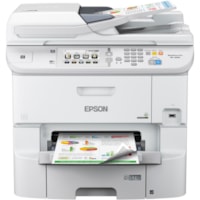 Epson WorkForce Pro WF-6590 Wireless Inkjet Multifunction Printer-Color-Copier/Fax/Scanner-4800x1200 Print-Automatic Duplex Print-75000 Pages Monthly-580 sheets Input-Color Scanner-1200 Optical Scan-Color Fax-Gigabit Ethernet-Wireless LAN - Copier/Fax/Printer/Scanner - 4800 x 1200 dpi Print - Automa