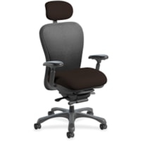 Nightingale CXO Extreme Comfort Task Chair - Black Seat - Black Back - Mid Back - 5-star Base - 1 Each