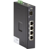 Black Box Industrial Unmanaged Gigabit Ethernet Switch - 4 Ports - Gigabit Ethernet - 1000Base-X, 10/100/1000Base-T - 2 Layer Supported - 1 SFP Slots - Twisted Pair, Optical Fiber - PoE Ports - Rail-mountable, Wall Mountable - 1 Year Limited Warranty