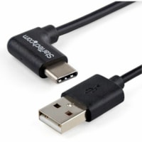 StarTech.com 1m 3ft USB to USB C Cable - Right Angle USB Cable - M/M - USB 2.0 Cable - USB Type C - USB A to USB C Cable - Connect your USB Type-C devices to your computer, with the cable out of the way - 3 ft Right Angle USB Cable - USB Type C - 3ft USB A to USB C Cable - 90 degree USB Cable - 3' U